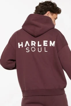 ELY-AS Hoodie Unisex mit Backprint cranberry juice