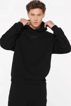 ELY-AS Hoodie Unisex mit Backprint black