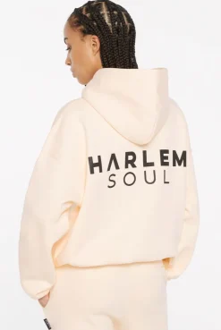 ELY-AS Hoodie Unisex mit Backprint cream