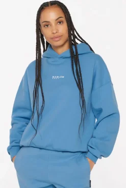 ELY-AS Hoodie Unisex mit Backprint electric sky