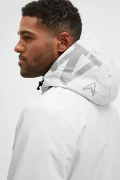 Funktionsjacke mit Kapuze ash