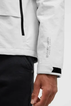 Funktionsjacke mit Kapuze ash