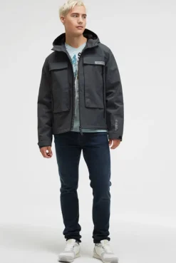 Funktionsjacke mit Kapuze blue shade