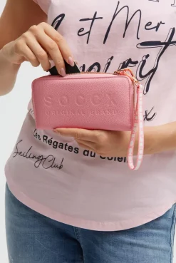 Geldbörse mit Logo-Prägung french rose