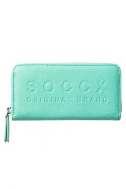 Geldbörse mit Logo-Prägung misty mint