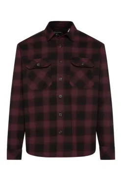 GEOR-GE Flanellhemd kariert cranberry juice