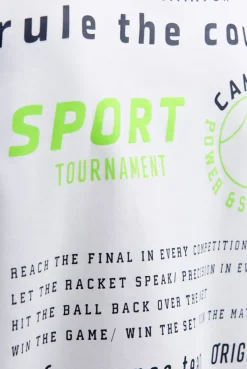 Hoodie aus Interlock mit Backprint white