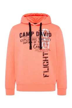 Hoodie mit Logo Artwork speed orange neon