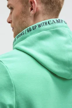 Hoodie mit Puffprint flight green