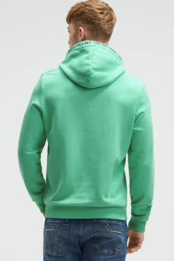Hoodie mit Puffprint flight green