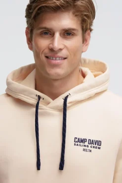 Hoodie mit Rücken-Artwork ecru
