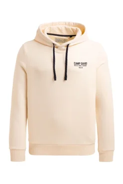 Hoodie mit Rücken-Artwork ecru