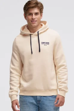 Hoodie mit Rücken-Artwork ecru