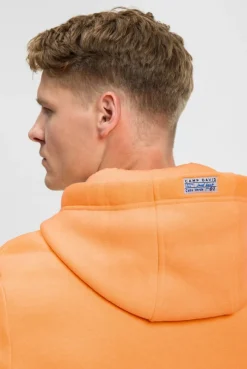 Hoodie mit Wording Print sunrise neon