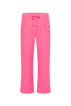 Hose aus Flauschstrick Relaxed Fit neon pink