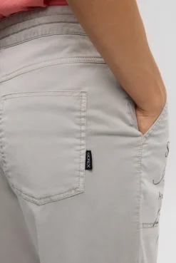 Hose im Joggpants-Stil mit Print fresh grey | XXL