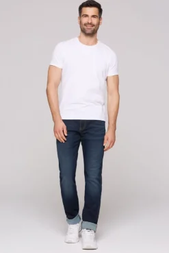 Jeans DA:VD Regular Fit dark blue printed