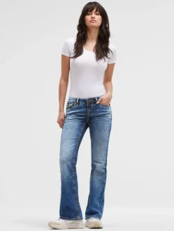 Jeans FI:LO Slim Fit distressed vintage blue