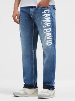 Jeans FRA:NK Comfort Fit black blue used print