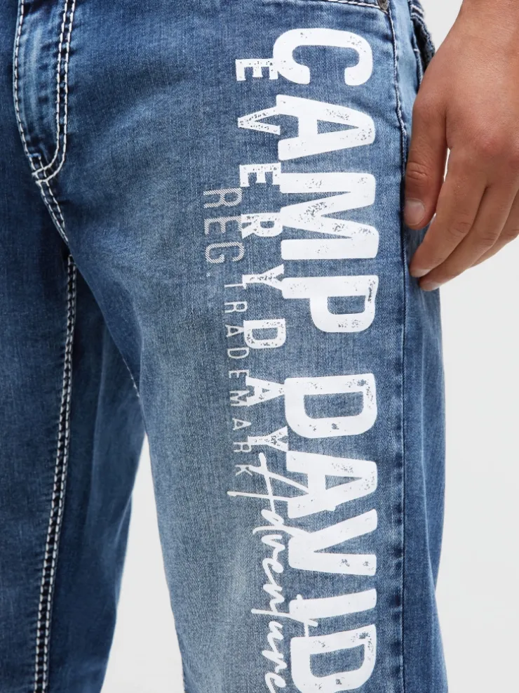 Jeans FRA:NK Comfort Fit black blue used print