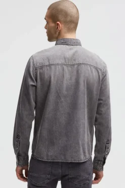 Jeanshemd Regular Fit stone grey | M