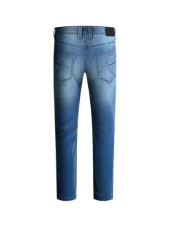Jeans HE:RY Regular Fit blue red jogg