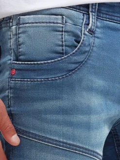 Jeans HE:RY Regular Fit blue red jogg