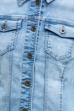 Jeansjacke JU:NE light blue print