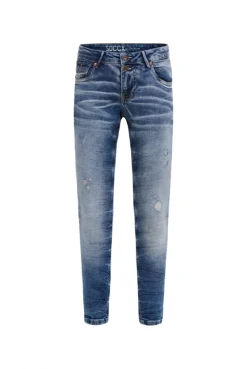 Jeans MI:LO Slim Fit distressed vintage blue
