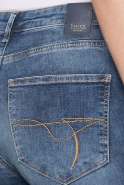 Jeans MI:RA Slim Fit blue vintage printed