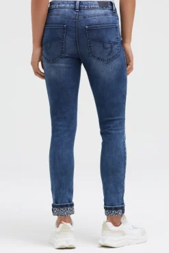 Jeans MI:RA Slim Fit blue vintage print | 26