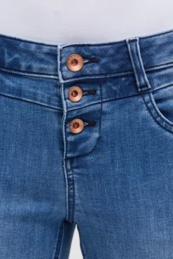 Jeans MI:RA Slim Fit mid blue printed