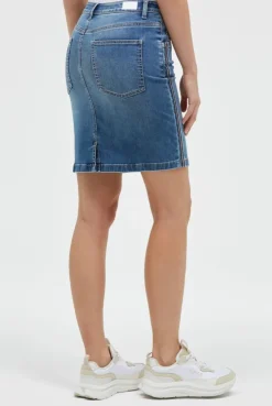 Jeansrock AN:NE dark blue used