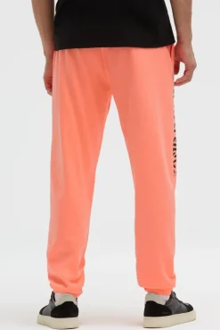 Jogginghose mit Logo Print speed orange neon