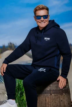 Jogginghose mit Puffprint blue navy