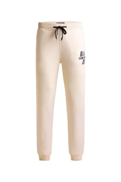 Jogginghose mit Puffprint ecru