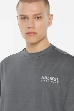 JO-HN T-Shirt Oversized printed asphalt