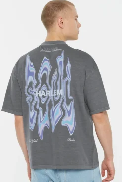 JO-HN T-Shirt Oversized printed asphalt