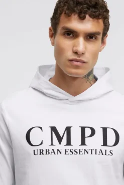 Kapuzenshirt mit CMPD Print opticwhite