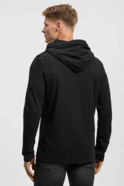 Kapuzenshirt mit Frontprint black