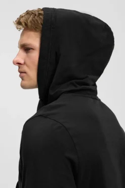 Kapuzenshirt mit Frontprint black