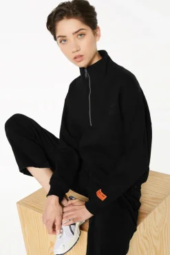 KAY-LA Troyer-Sweatshirt mit Back-Print black