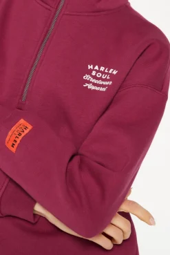 KAY-LA Troyer-Sweatshirt mit Back-Print grape