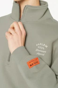 KAY-LA Troyer-Sweatshirt mit Back-Print sage | XL