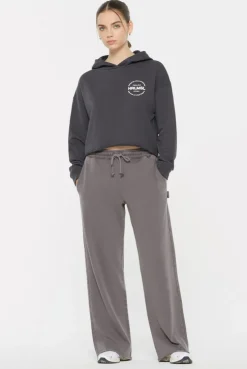 KE-LIS Cropped Hoodie asphalt