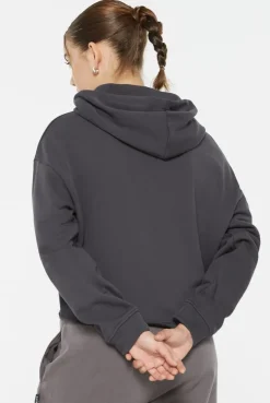 KE-LIS Cropped Hoodie asphalt