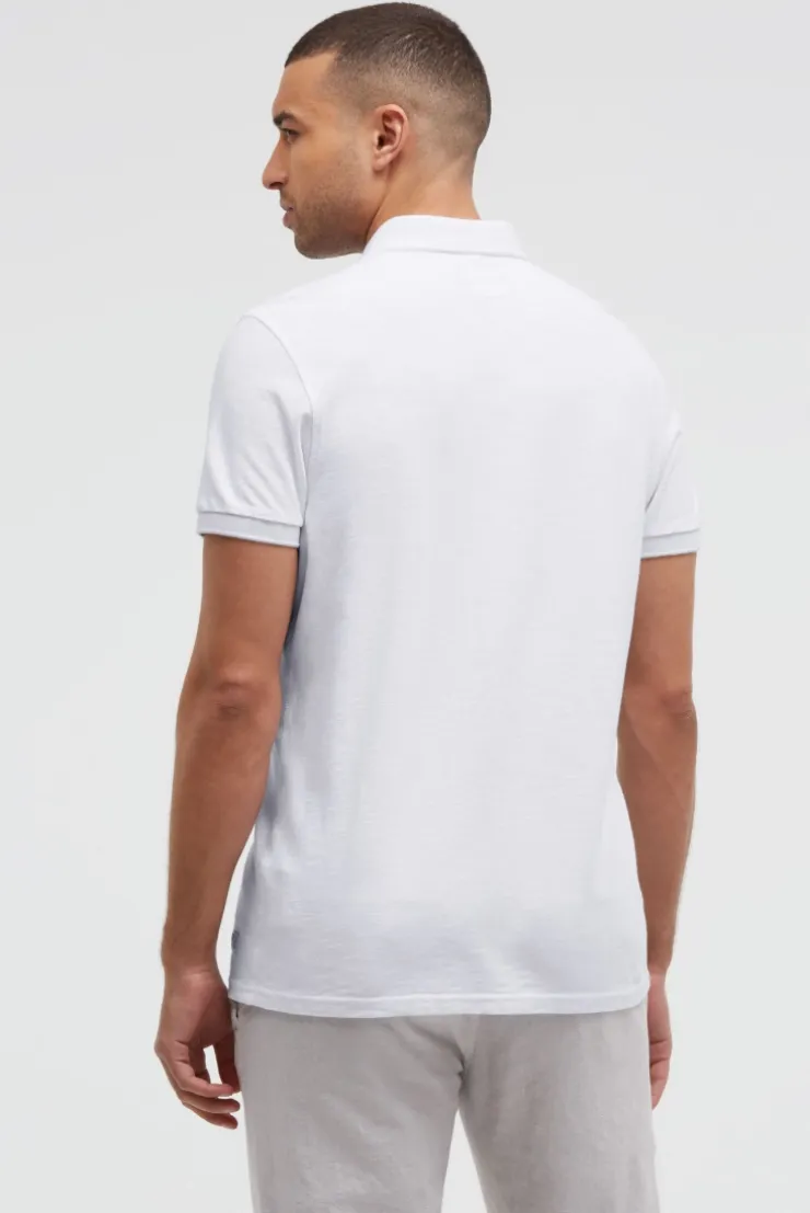 Kurzarmhemd aus Pikee im Polo-Stil opticwhite