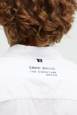 Kurzarmhemd mit Label Prints opticwhite