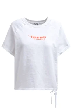 Kurzarm-Sweatshirt mit Back-Artwork opticwhite