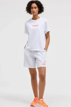 Kurzarm-Sweatshirt mit Back-Artwork opticwhite